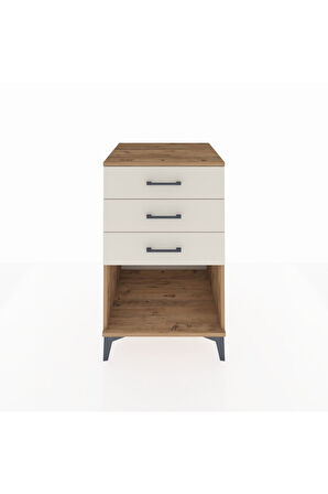 Kronos Komodin 3 Çekmeceli 60x59x96 Çam-Aytaşı