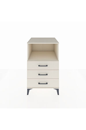 Kronos Komodin Tek Raflı 3 Çekmeceli 60x59x96 Aytaşı-Aytaşı