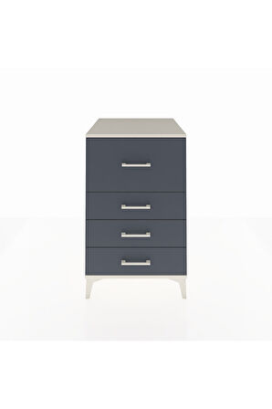 Kronos Komodin 4 Çekmeceli 60x59x96 Aytaşı-Antrasit