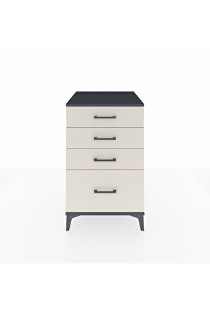 Kronos Komodin 4 Çekmeceli 60x59x96 Antrasit-Aytaşı