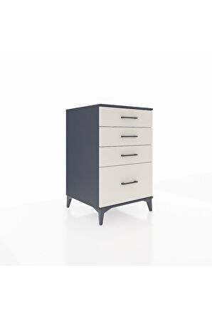 Kronos Komodin 4 Çekmeceli 60x59x96 Antrasit-Aytaşı