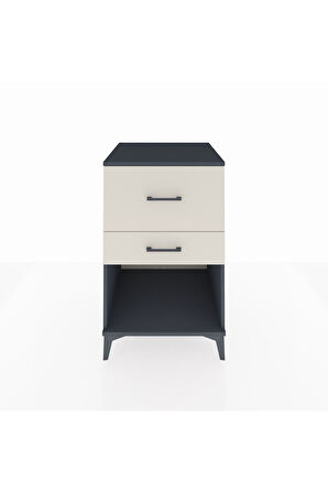 Kronos Komodin 2 Çekmeceli 60x59x96 Antrasit-Aytaşı