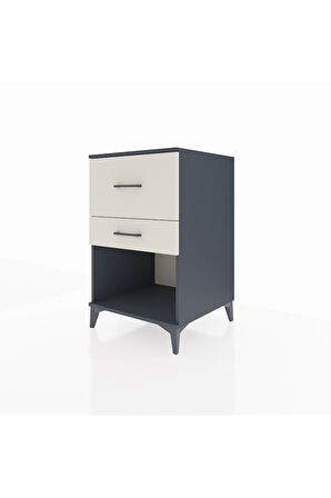 Kronos Komodin 2 Çekmeceli 60x59x96 Antrasit-Aytaşı