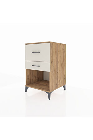 Kronos Komodin 2 Çekmeceli 60x59x96 Çam-Aytaşı