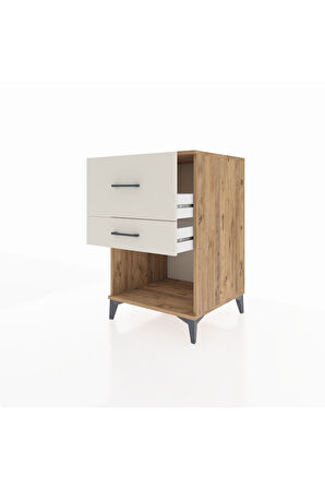 Kronos Komodin 2 Çekmeceli 60x59x96 Çam-Aytaşı