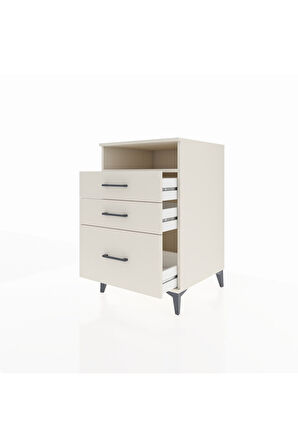 Kronos Komodin Tek Raflı 3 Çekmeceli 60x59x96 Aytaşı-Aytaşı