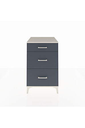 Kronos Komodin 3 Çekmeceli 60x59x96 Aytaşı-Antrasit