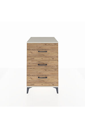 Kronos Komodin 3 Çekmeceli 60x59x96 Aytaşı-Çam