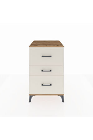 Kronos Komodin 3 Çekmeceli 60x59x96 Çam-Aytaşı