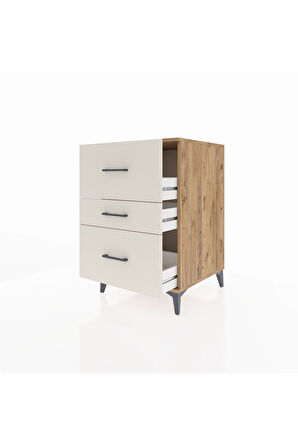 Kronos Komodin 3 Çekmeceli 60x59x96 Çam-Aytaşı