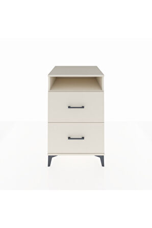 Kronos Komodin Tek Raflı 2 Çekmeceli 60x59x96 Aytaşı-Aytaşı