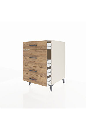 Kronos Komodin 4 Çekmeceli 60x59x96 Aytaşı-Çam