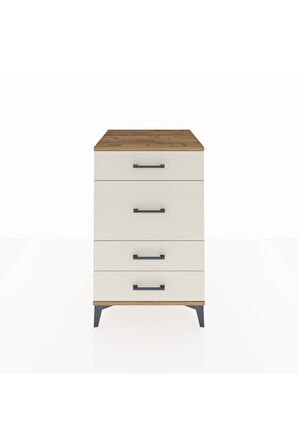 Kronos Komodin 4 Çekmeceli 60x59x96 Çam-Aytaşı