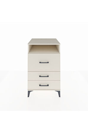 Kronos Komodin Tek Raflı 3 Çekmeceli 60x59x96 Aytaşı-Aytaşı