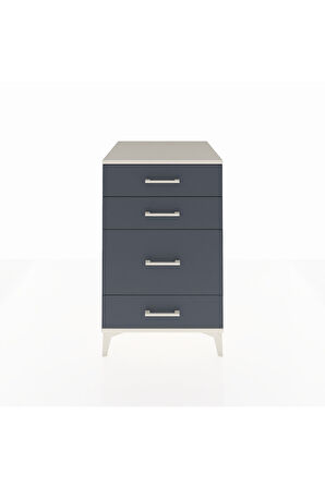 Kronos Komodin 4 Çekmeceli 60x59x96 Aytaşı-Antrasit