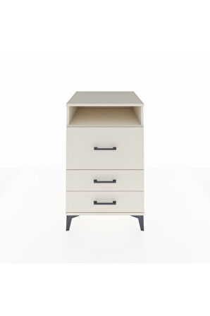 Kronos Komodin Tek Raflı 3 Çekmeceli 60x59x96 Aytaşı-Aytaşı