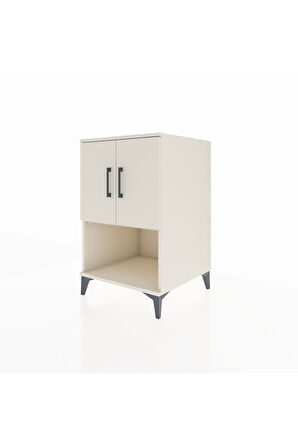 Kronos Komodin 2 Raflı 2 Kapaklı 60x59x96 Aytaşı-Aytaşı