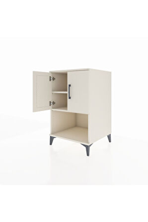 Kronos Komodin 2 Raflı 2 Kapaklı 60x59x96 Aytaşı-Aytaşı