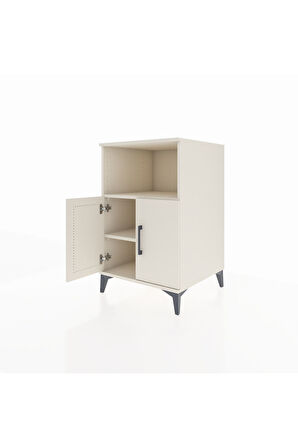 Kronos Komodin 2 Raflı 2 Kapaklı 60x59x96 Aytaşı-Aytaşı