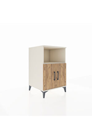Kronos Komodin 2 Raflı 2 Kapaklı 60x59x96 Aytaşı-Çam
