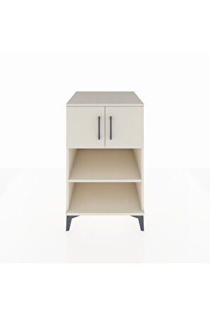 Kronos Komodin 2 Raflı 2 Kapaklı 60x59x96 Aytaşı-Aytaşı
