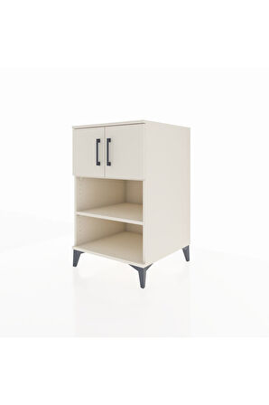 Kronos Komodin 2 Raflı 2 Kapaklı 60x59x96 Aytaşı-Aytaşı