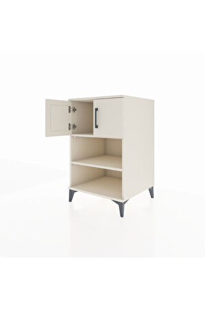 Kronos Komodin 2 Raflı 2 Kapaklı 60x59x96 Aytaşı-Aytaşı