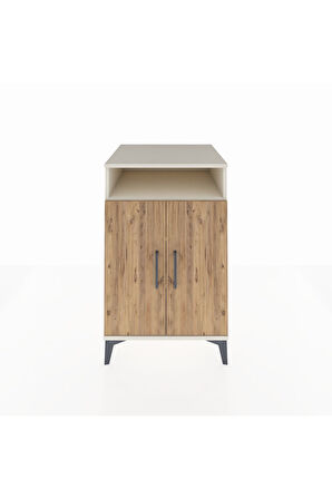 Kronos Komodin 3 Raflı 2 Kapaklı 60x59x96 Aytaşı-Çam