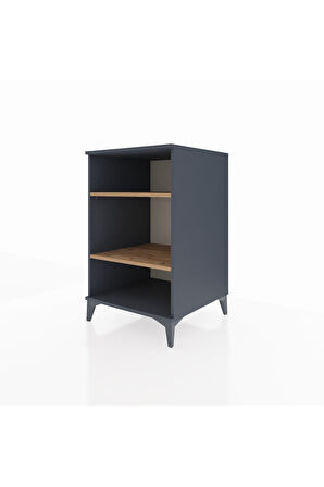 Kronos Komodin 2 Raflı 60x59x96 Antrasit-Çam
