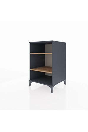 Kronos Komodin 2 Raflı 60x59x96 Antrasit-Çam