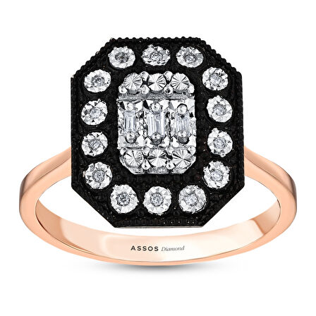 0.09 Karat Elmas Fantezi Yüzük