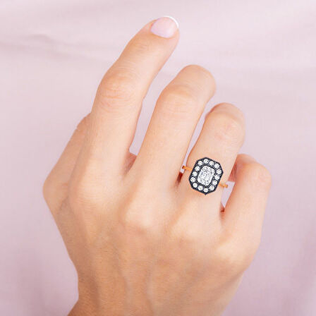 0.09 Karat Elmas Fantezi Yüzük