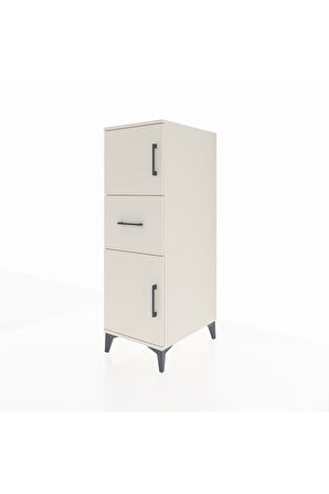 Kronos Dolap Tek Raflı Tek Çekmeceli 2 Kapaklı 44x59x134 Aytaşı-Aytaşı