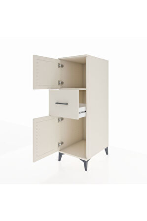 Kronos Dolap Tek Raflı Tek Çekmeceli 2 Kapaklı 44x59x134 Aytaşı-Aytaşı