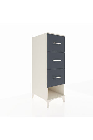 Kronos Dolap 3 Çekmeceli 44x59x134 Aytaşı-Antrasit