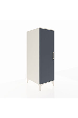 Kronos Dolap 2 Raflı Tek Kapaklı 44x59x134 Aytaşı-Antrasit