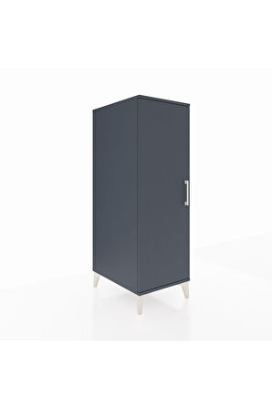 Kronos Dolap 2 Raflı Tek Kapaklı 44x59x134 Antrasit-Antrasit