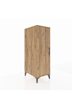 Kronos Dolap 2 Raflı Tek Kapaklı 44x59x134 Çam-Çam