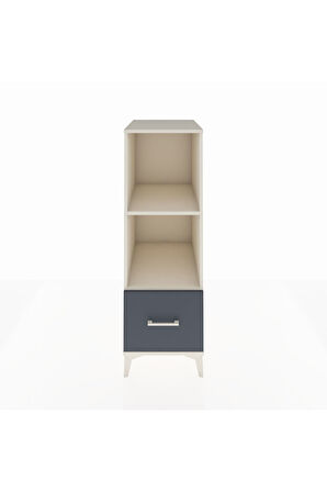 Kronos Dolap 2 Raflı Tek Çekmeceli 44x59x134 Aytaşı-Antrasit