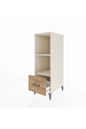 Kronos Dolap 2 Raflı Tek Çekmeceli 44x59x134 Aytaşı-Çam
