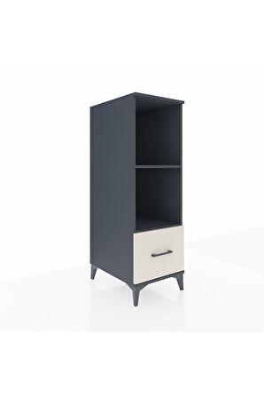 Kronos Dolap 2 Raflı Tek Çekmeceli 44x59x134 Antrasit-Aytaşı