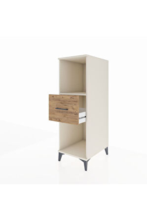 Kronos Dolap Tek Raflı Tek Çekmeceli 44x59x134 Aytaşı-Çam
