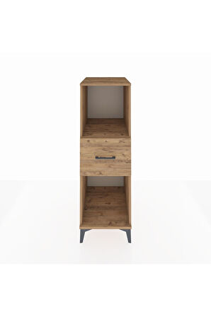 Kronos Dolap Tek Raflı Tek Çekmeceli 44x59x134 Çam-Çam