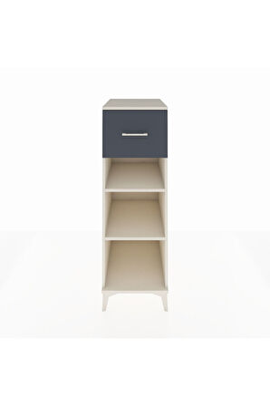 Kronos Dolap 2 Raflı Tek Çekmeceli 44x59x134 Aytaşı-Antrasit