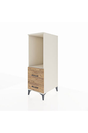 Kronos Dolap Tek Raflı 2 Çekmeceli 44x59x134 Aytaşı-Çam