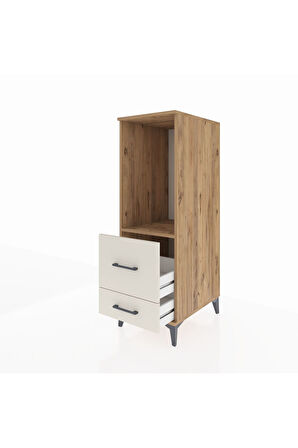 Kronos Dolap Tek Raflı 2 Çekmeceli 44x59x134 Çam-Aytaşı