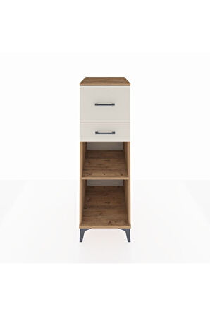 Kronos Dolap Tek Raflı 2 Çekmeceli 44x59x134 Çam-Aytaşı