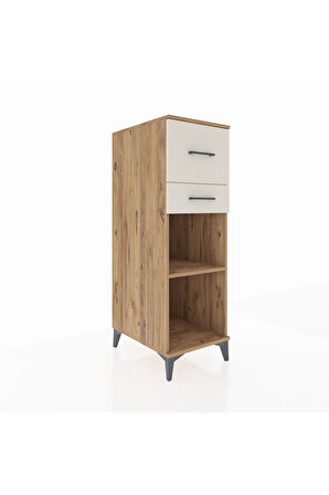 Kronos Dolap Tek Raflı 2 Çekmeceli 44x59x134 Çam-Aytaşı