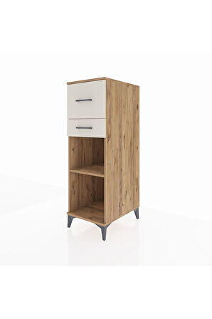 Kronos Dolap Tek Raflı 2 Çekmeceli 44x59x134 Çam-Aytaşı