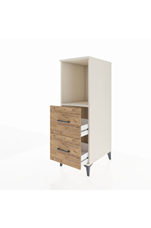 Kronos Dolap Tek Raflı 2 Çekmeceli 44x59x134 Aytaşı-Çam